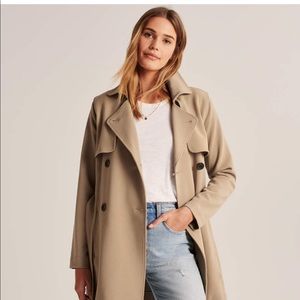 Abercrombie Drapey Trench Coat